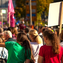 Demonstration, Streik, Arbeitskampf, Gewerkschaft, Tarifverhandlung