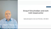 Einwurf-Einschreiben sind nicht mehr beweissicher