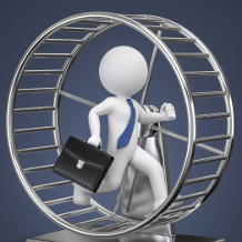 Stress am Arbeitsplatz, Burnout, Hamsterrad