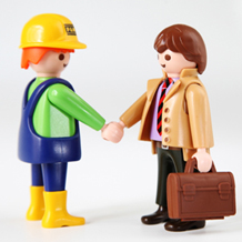 Handschlag Playmobil