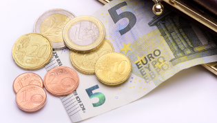 Mindestlohn Geldmünzen 8,84 Euro