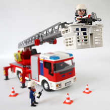 Feuerwehrauto mit Leiter