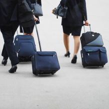 Kabinenpersonal im Flugzeug, Flugbegleiter, Stewardess