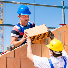 Bauarbeiter, Maurer, Baustelle