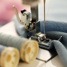 Nähen mit Nähmaschine, Textilindustrie
