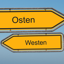 Ost West Deutschland Schilder, Unterschied